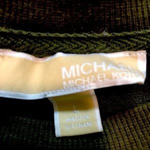 Michael Kors size large very nice condition green sweatshirt top
